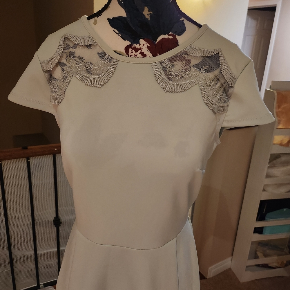 Mint wintry dress -medium